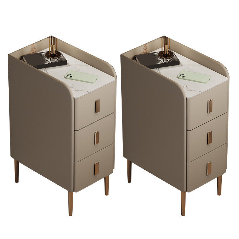 Steinbett Nachttisch Klassiker Glam -Nachtschrank für Schlafzimmer