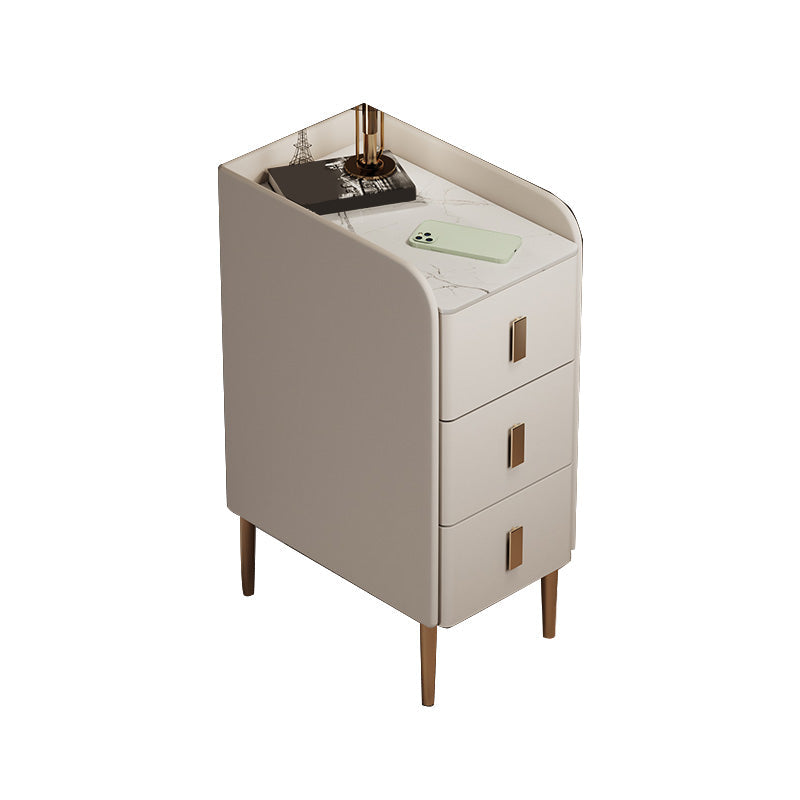 Steinbett Nachttisch Klassiker Glam -Nachtschrank für Schlafzimmer