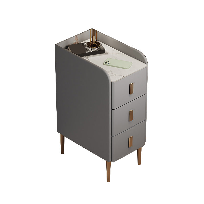 Steinbett Nachttisch Klassiker Glam -Nachtschrank für Schlafzimmer