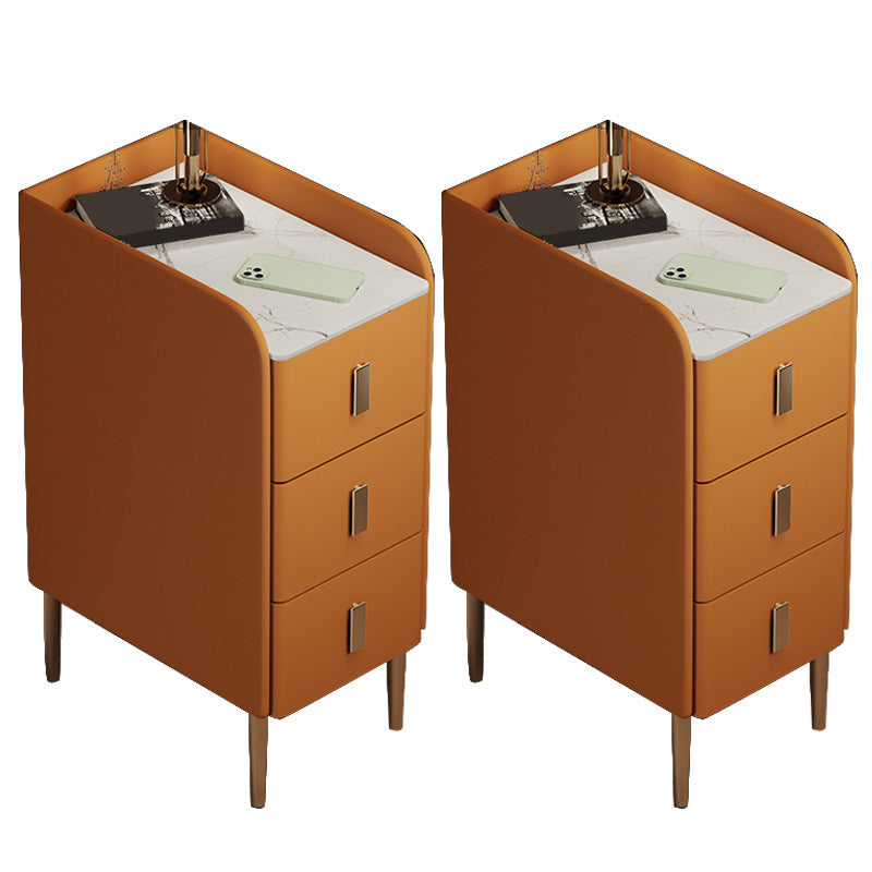 Steinbett Nachttisch Klassiker Glam -Nachtschrank für Schlafzimmer