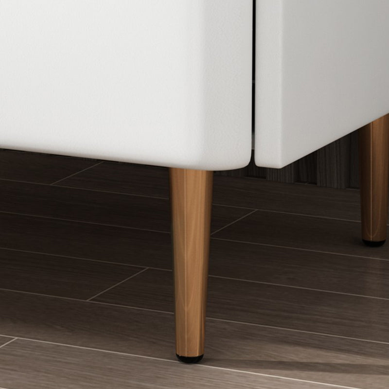 Cama de piedra mesita de noche de acento de glamour mesita de noche con cajones