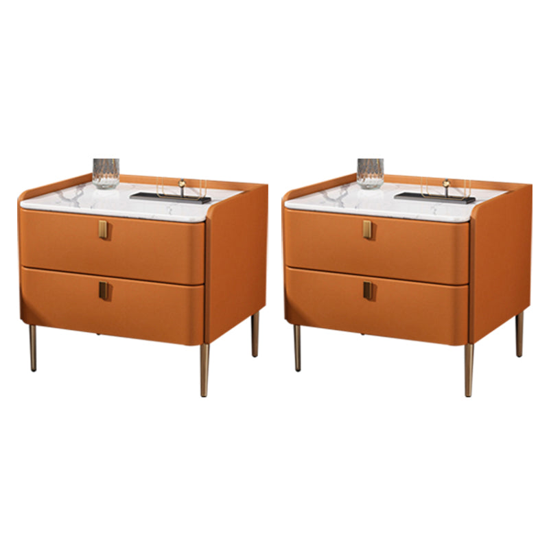 Cama de piedra mesita de noche de acento de glamour mesita de noche con cajones