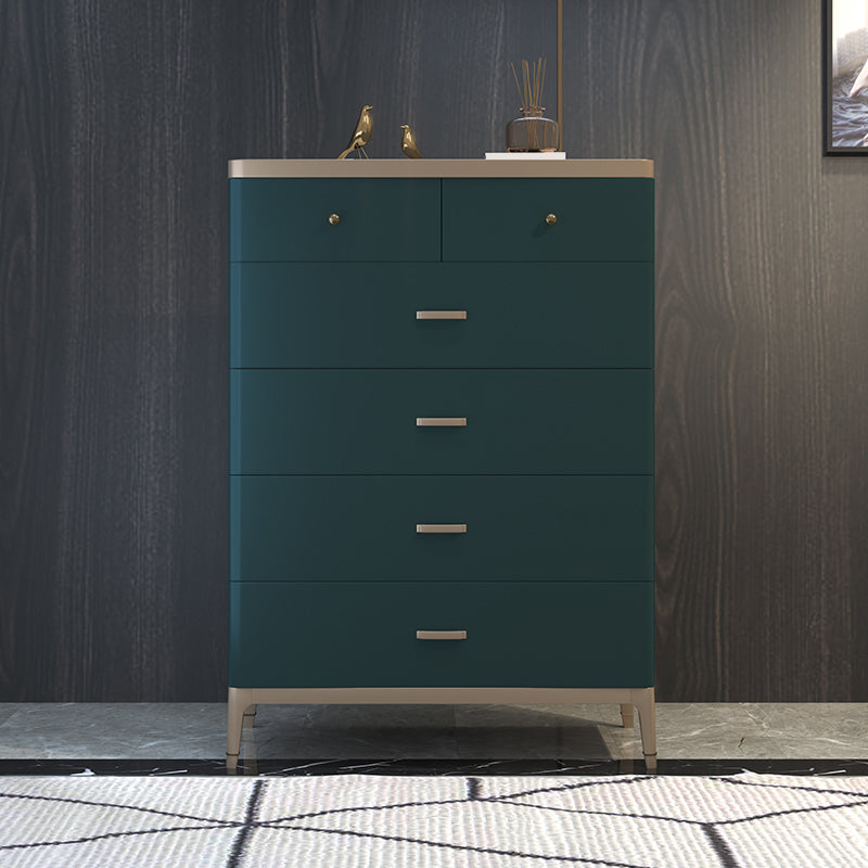 Cofensador de cofres de almacenamiento glamoroso cofre de almacenamiento de madera con cajones