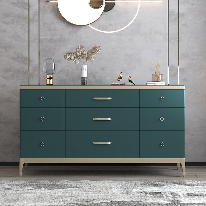 Cofensador de cofres de almacenamiento glamoroso cofre de almacenamiento de madera con cajones