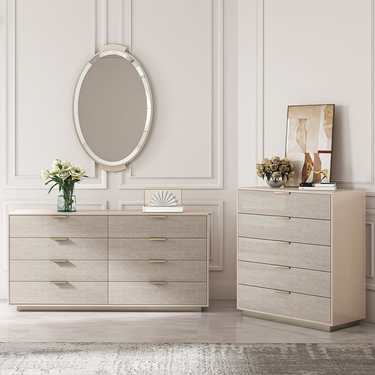 Modern de almacenamiento Chox Tresser Piedra/Cofre de almacenamiento de madera con cajones