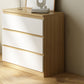 Modernism Horizontal Double Dresser Wood Storage Bachelor Chest for Home