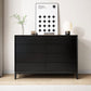 Modern Dresser Solid Wood Storage Chox Profirer con 8 cajones