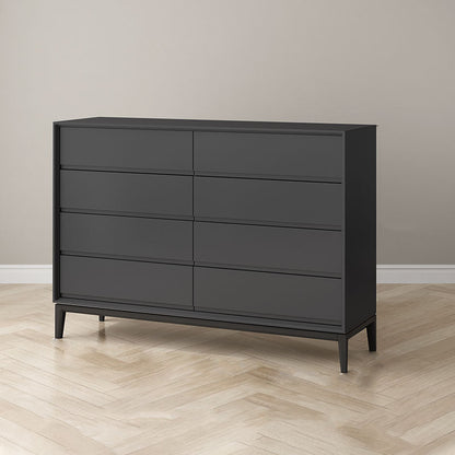 Modern Dresser Solid Wood Storage Chox Profirer con 8 cajones