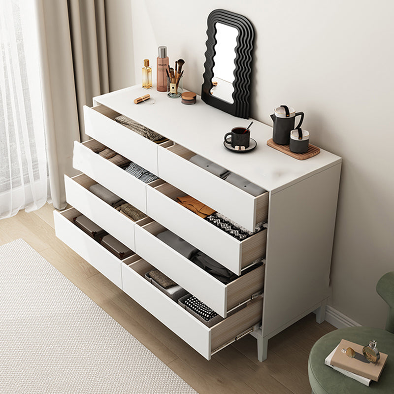Modern Dresser Solid Wood Storage Chox Profirer con 8 cajones