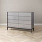 Modern Dresser Solid Wood Storage Chox Profirer con 8 cajones