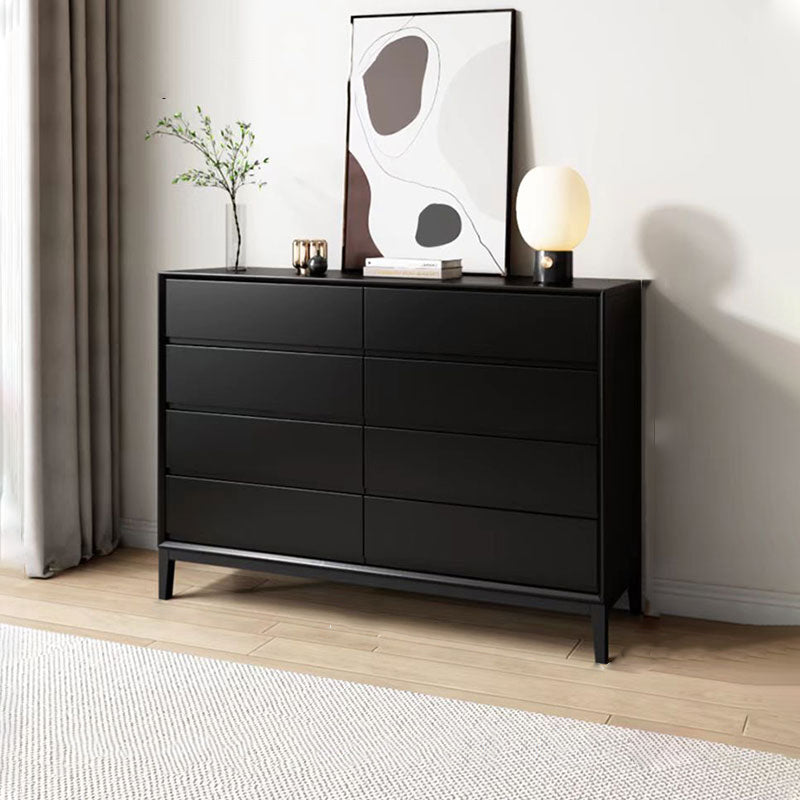 Modern Dresser Solid Wood Storage Chox Profirer con 8 cajones