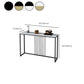 Mesa de la mesa de la consola contemporánea de forma rectángulo Table de sofá de piedra en For Hall