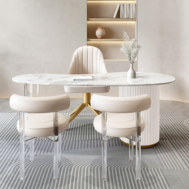 Bureau d'écriture en pierre de style glamour