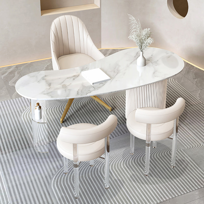 Bureau d'écriture en pierre de style glamour