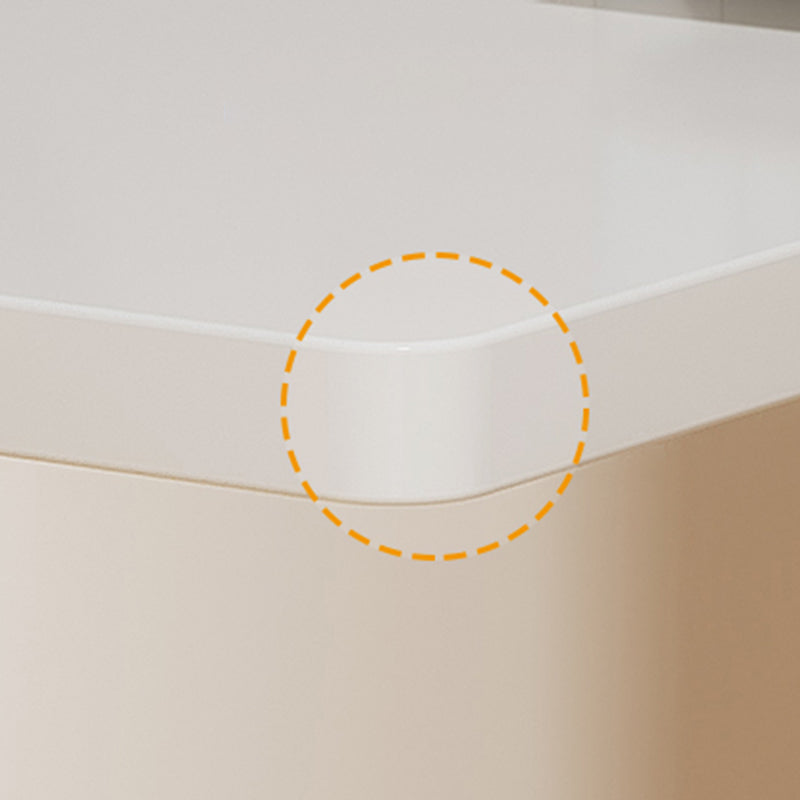 Contemporary Adjustable Height Writing Desk White T-shape Base Office Desk Clearhalo 'furn' 'furn_office_desk' 'Furniture' 'Office Desks' 'Office Furniture' 'office_desk' 7609596