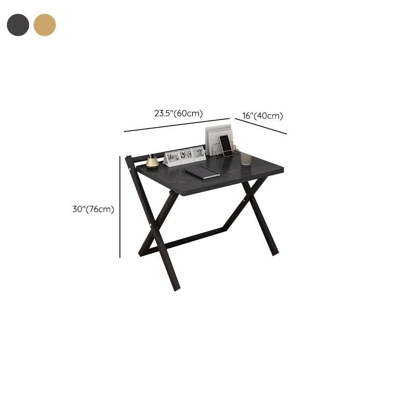 Modern Folding Writing Desk Trestle Base Dormitory Office Desk Clearhalo 'furn' 'furn_office_desk' 'Furniture' 'Office Desks' 'Office Furniture' 'office_desk' 7609618