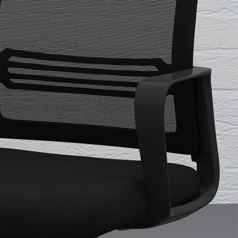 Modernismus fester Waffen Office Stuhl Keine Räder Schwarz/Weißer Schreibtischstuhl für Zuhause