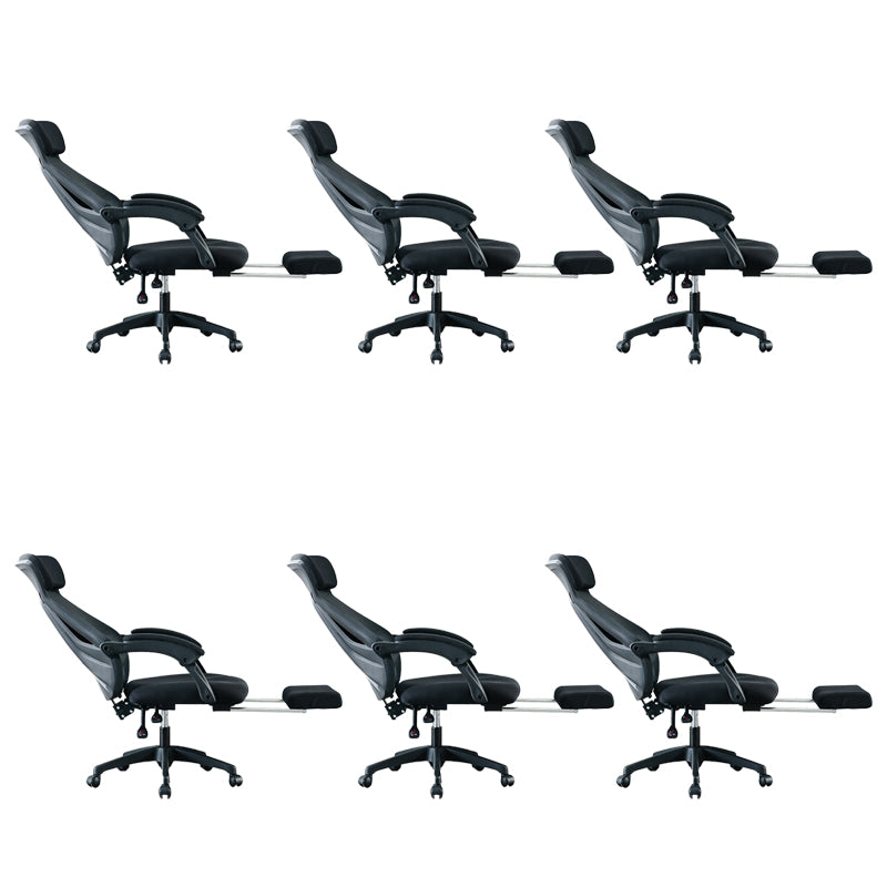 Modern Office Chair Padded Arms No Distressing Ergonomic Chair with Wheels