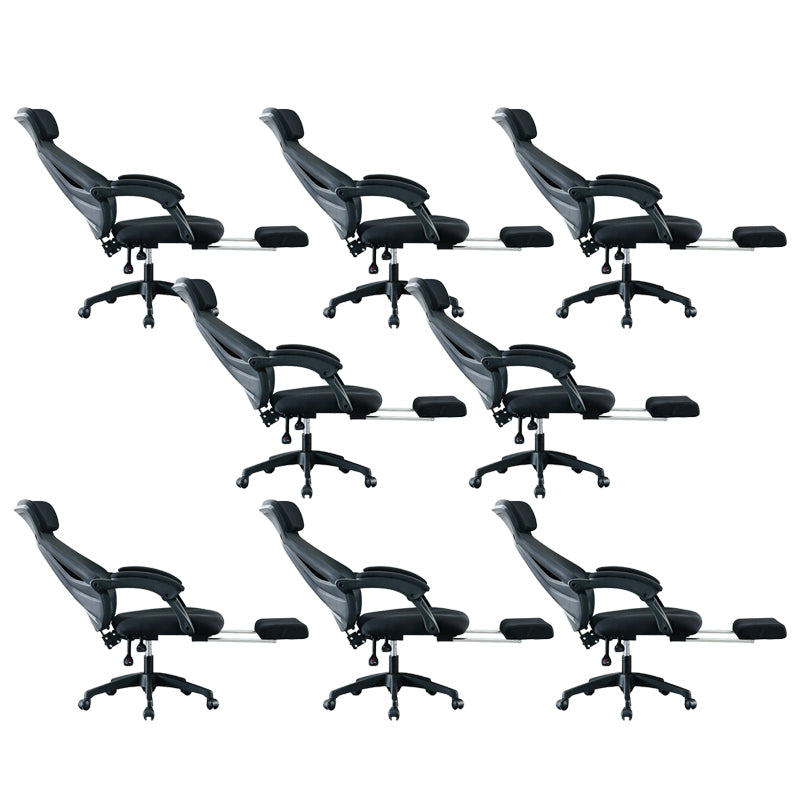 Modern Office Chair Padded Arms No Distressing Ergonomic Chair with Wheels