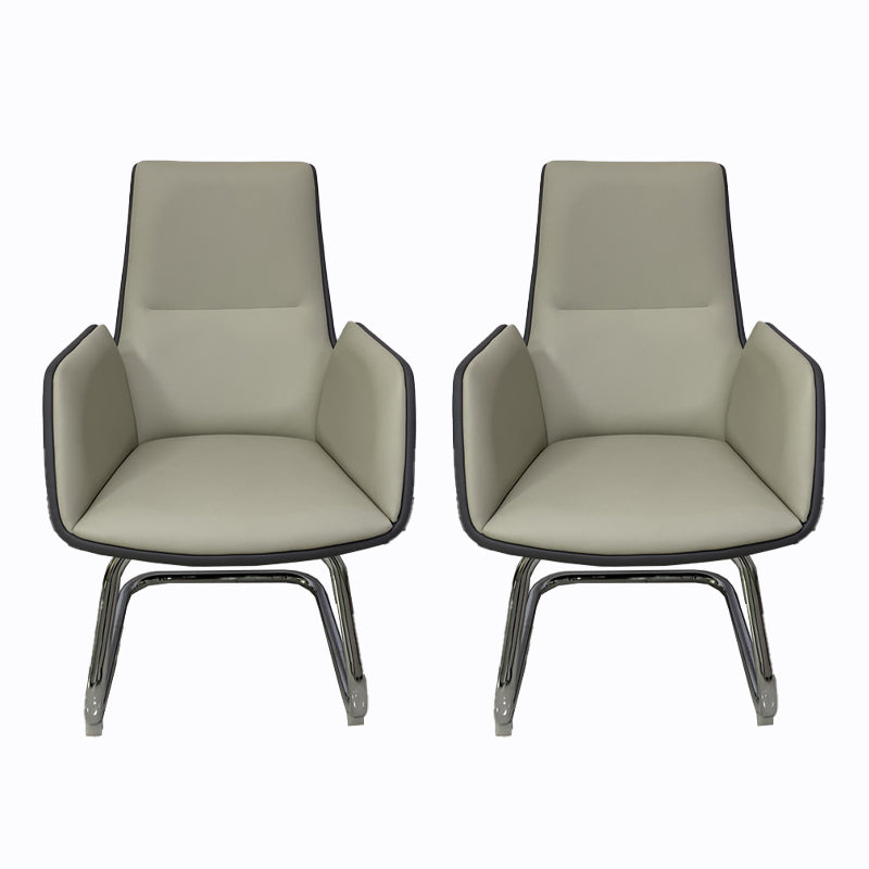 オフィス用ホイールを備えたアームレスオフィスチェアカンファレンスチェア