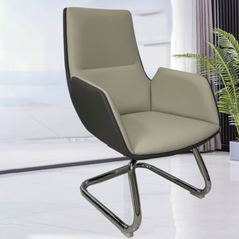 オフィス用ホイールを備えたアームレスオフィスチェアカンファレンスチェア