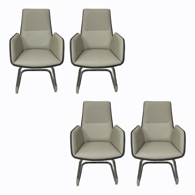 オフィス用ホイールを備えたアームレスオフィスチェアカンファレンスチェア