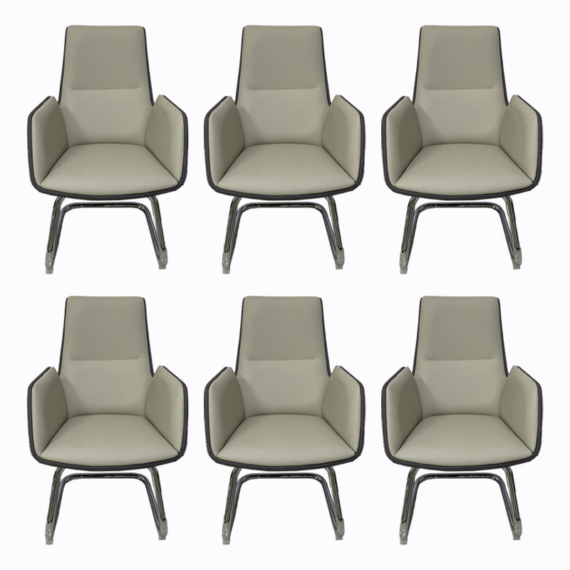 オフィス用ホイールを備えたアームレスオフィスチェアカンファレンスチェア