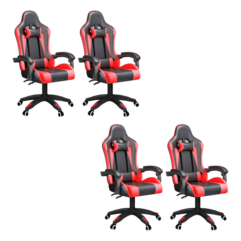 人間工学に基づいた枕が含まれている現代のオフィスチェアには、机の椅子が含まれていました