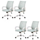 Modernism Fixed Arms Office Chair Mesh Back Desk Chair with Wheels