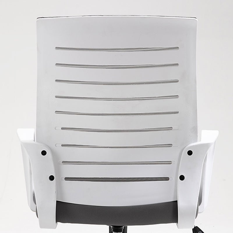 Modernismo sedia da ufficio ad armi fissa sedia da retro della scrivania con ruote