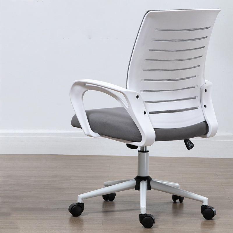 Modernism Fixed Arms Office Chair Mesh Back Desk Chair with Wheels