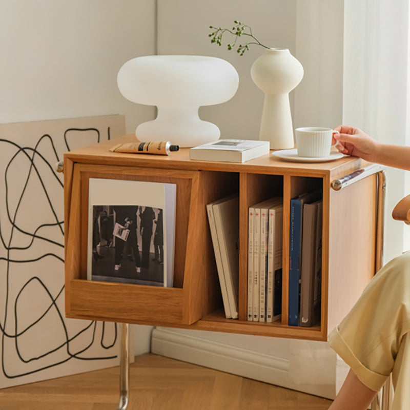 Moderner Stil Massivholz Bücherregal geschlossener Bücherregal mit Tür