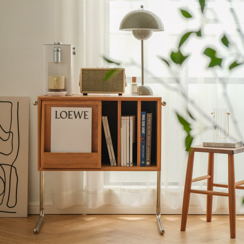 Moderner Stil Massivholz Bücherregal geschlossener Bücherregal mit Tür