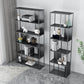 Contemporary Vertical Metal Bookshelf Open Back Bookcase with Shelves Clearhalo 'Bookcases' 'furn' 'furn_bookcases' 'Furniture' 'Office Furniture' 7609924