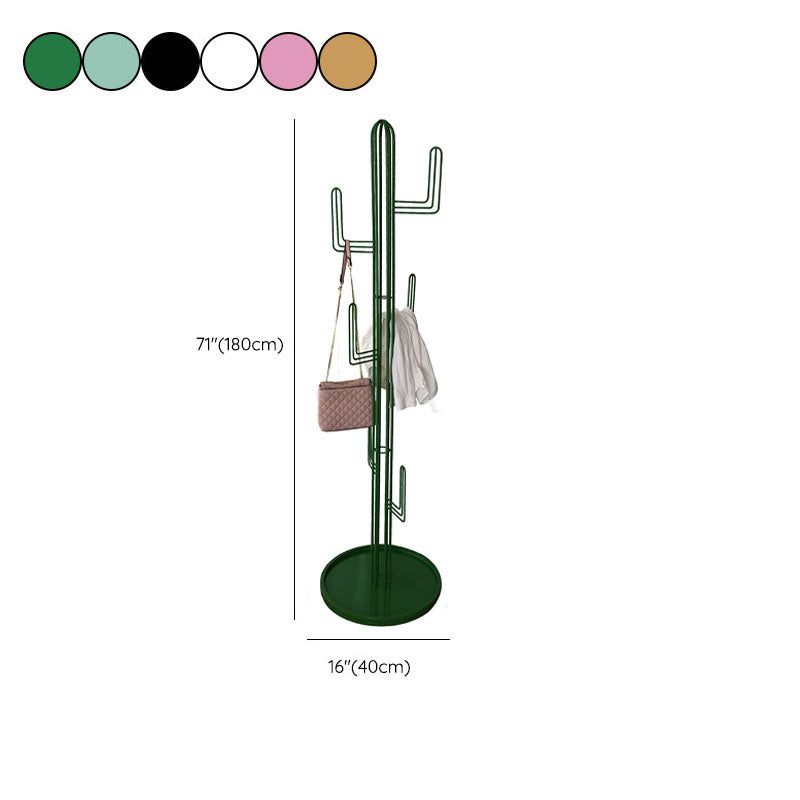 Iron Coat Hanger Free Standing 70.86 Inch Coat Rack for Living Room Clearhalo 'Entry & Mudroom Furniture' 'furn' 'furn_hall_tree_coat_racks' 'Furniture' 'Hall Trees & Coat Racks' 'hall_tree_coat_racks' 7610036