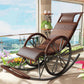 Lounge Iron Base Single Rocking Chair Leisure Chaise Lazy Chair for Balcony Clearhalo 'Chairs & Seating' 'furn' 'furn_rocking_chairs' 'Furniture' 'Living Room Furniture' 'Rocking Chairs' 'rocking_chairs' 7610083