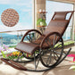 Lounge Iron Base Single Rocking Chair Leisure Chaise Lazy Chair for Balcony Red Brown Clearhalo 'Chairs & Seating' 'furn' 'furn_rocking_chairs' 'Furniture' 'Living Room Furniture' 'Rocking Chairs' 'rocking_chairs' 7610087