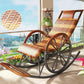 Lounge Iron Base Single Rocking Chair Leisure Chaise Lazy Chair for Balcony Light Brown Clearhalo 'Chairs & Seating' 'furn' 'furn_rocking_chairs' 'Furniture' 'Living Room Furniture' 'Rocking Chairs' 'rocking_chairs' 7610096
