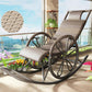 Lounge Iron Base Single Rocking Chair Leisure Chaise Lazy Chair for Balcony Gray-White Clearhalo 'Chairs & Seating' 'furn' 'furn_rocking_chairs' 'Furniture' 'Living Room Furniture' 'Rocking Chairs' 'rocking_chairs' 7610098