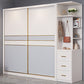 Puertas corredizas de dormitorio Armario gabinete de almacenamiento de madera costera