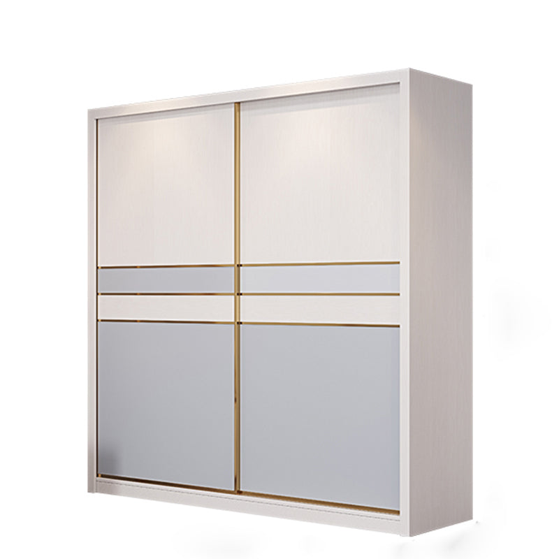 Puertas corredizas de dormitorio Armario gabinete de almacenamiento de madera costera