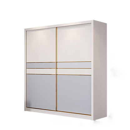 Puertas corredizas de dormitorio Armario gabinete de almacenamiento de madera costera