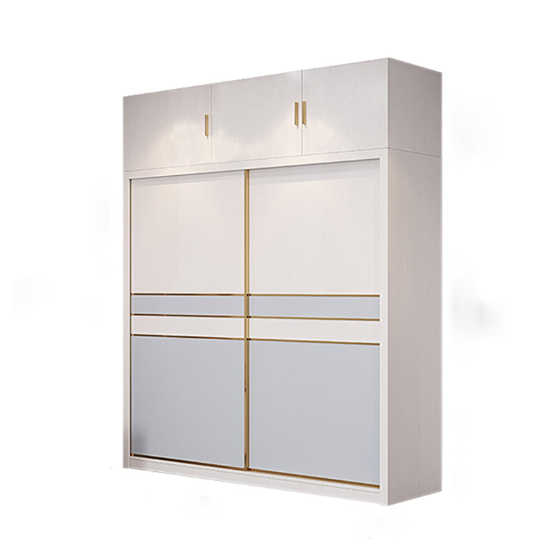 Puertas corredizas de dormitorio Armario gabinete de almacenamiento de madera costera