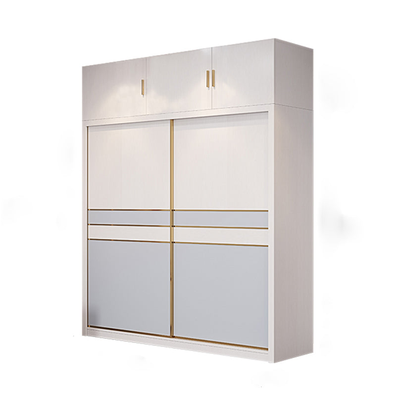 Puertas corredizas de dormitorio Armario gabinete de almacenamiento de madera costera