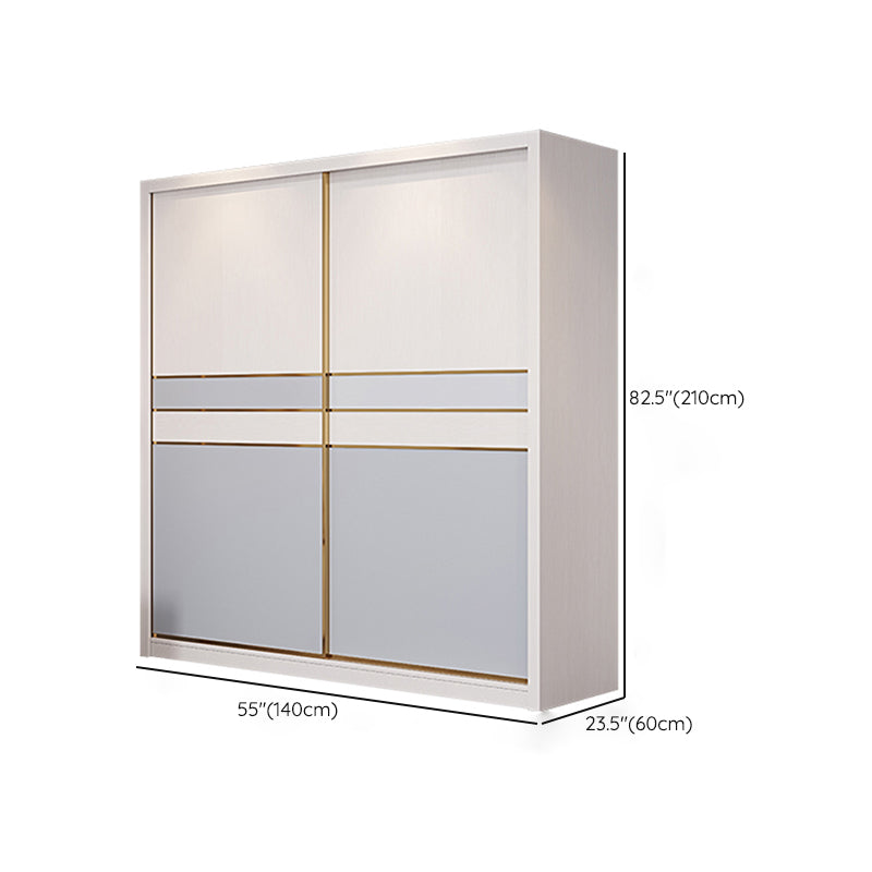 Puertas corredizas de dormitorio Armario gabinete de almacenamiento de madera costera