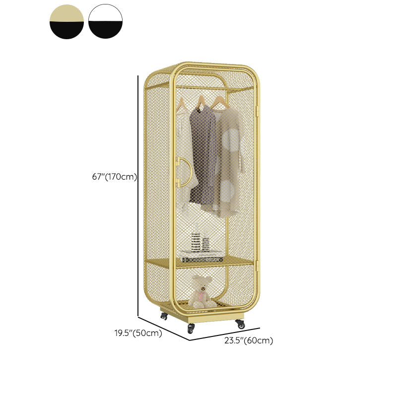 Armoire de garde-robe armoire de rangement en métal de style industriel