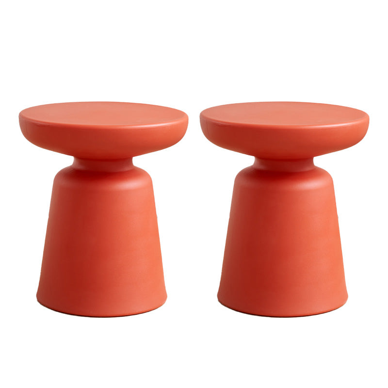 Tabla de pedestal de plástico Tabla de acento lateral del lado redondo de plástico