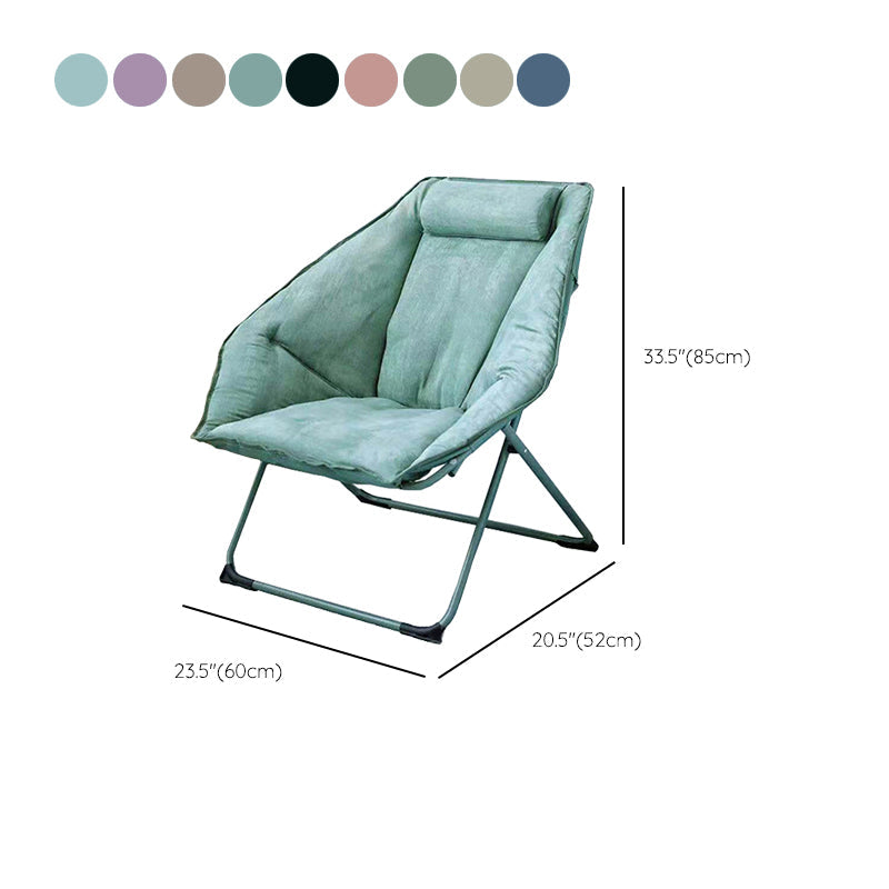 Sedia reclinabile contemporanea in pelle incollata e base in metallo