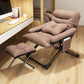 Contemporary Indoor Ergonimic Recliner with Metal Base and Storage Bag