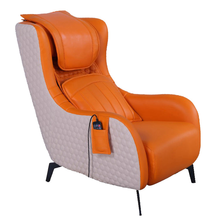 Contemporary Indoor Faux Leather Recliner Chair with Metal Legs Clearhalo 'Chairs & Seating' 'furn' 'furn_recliners' 'Furniture' 'Living Room Furniture' 'Recliners' 7616937